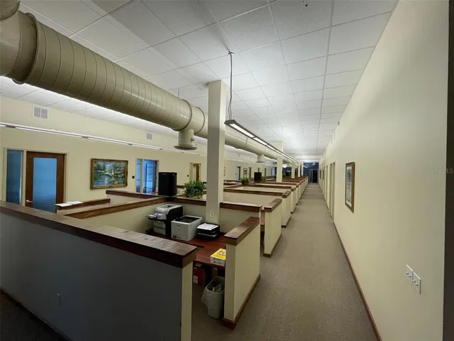 a room with furniture