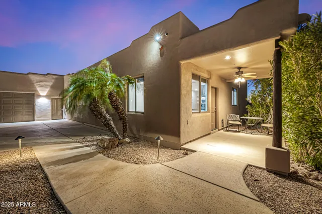 a view of an outdoor sitting area