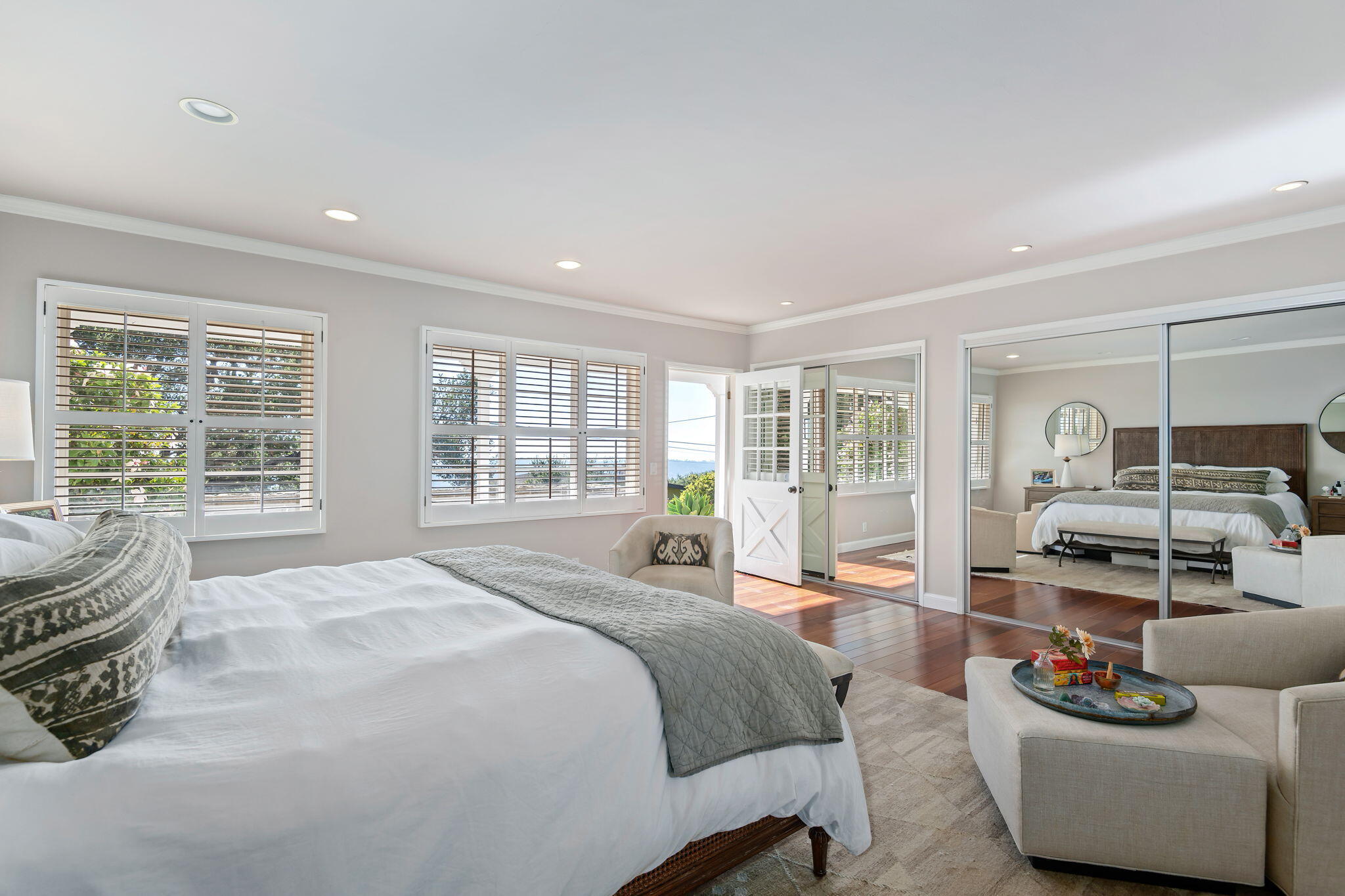 712 Arbolado Road Santa Barbara, CA 93103 - Photo 20 of 28 a bedroom with furniture and a window