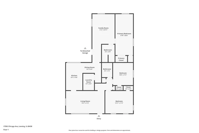 $255,700 | 17303 Chicago Avenue, Lansing, IL 60438