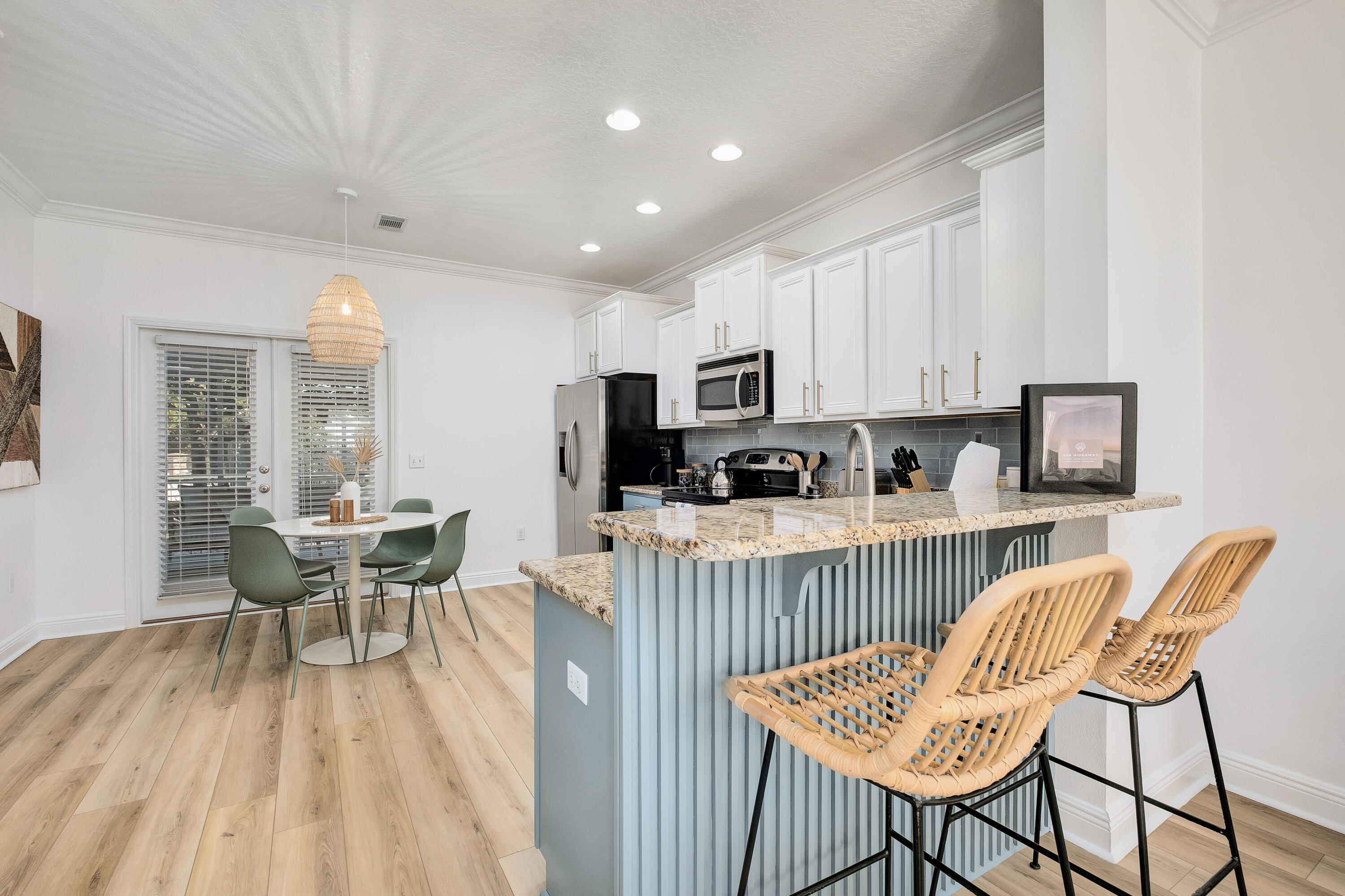 44 St Vincent Lane Inlet Beach, FL 32461 - Photo 12 of 45 a view of a dining room with furniture and wooden floor