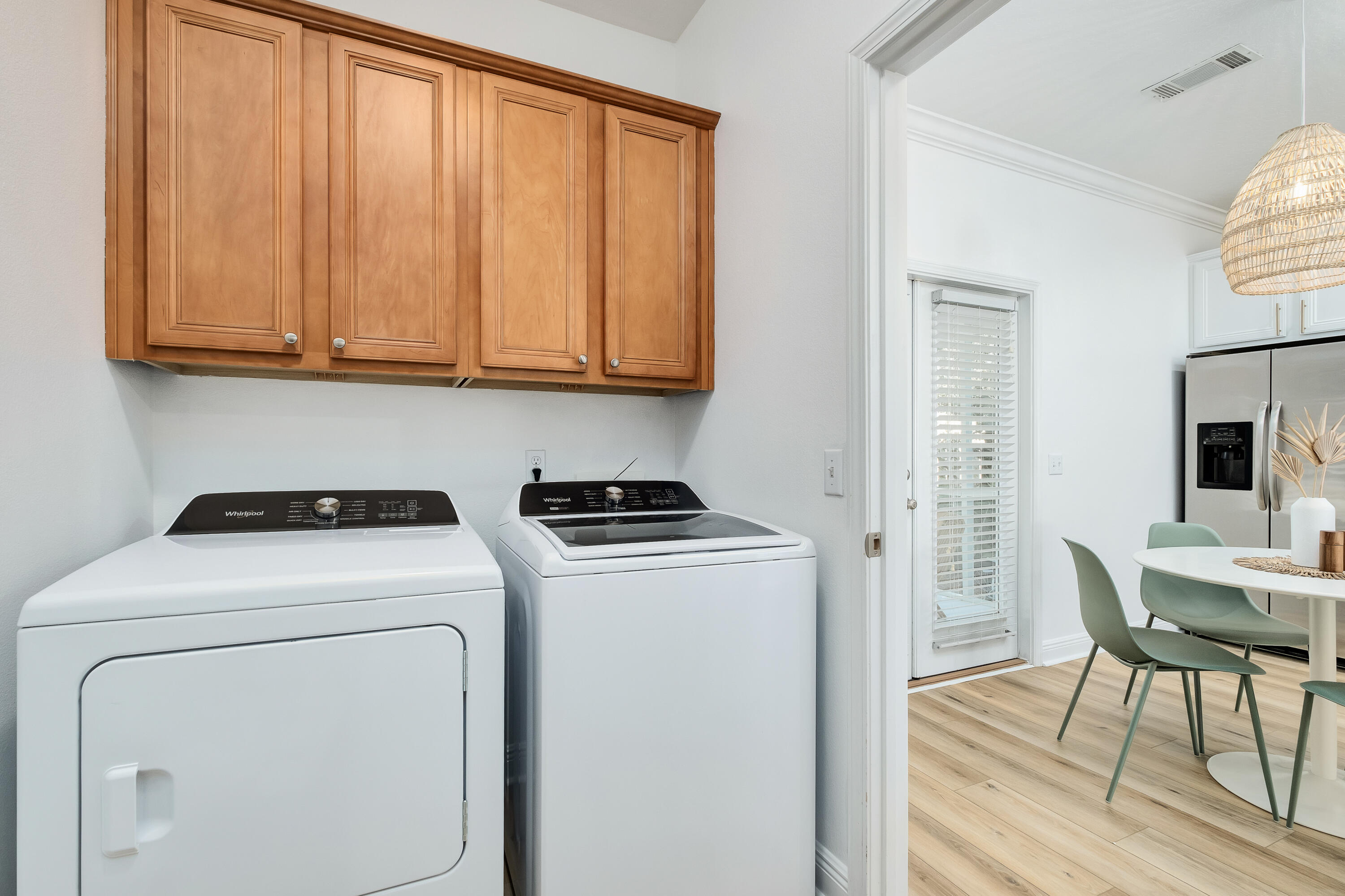 44 St Vincent Lane Inlet Beach, FL 32461 - Photo 17 of 45 a utility room with dryer and washer