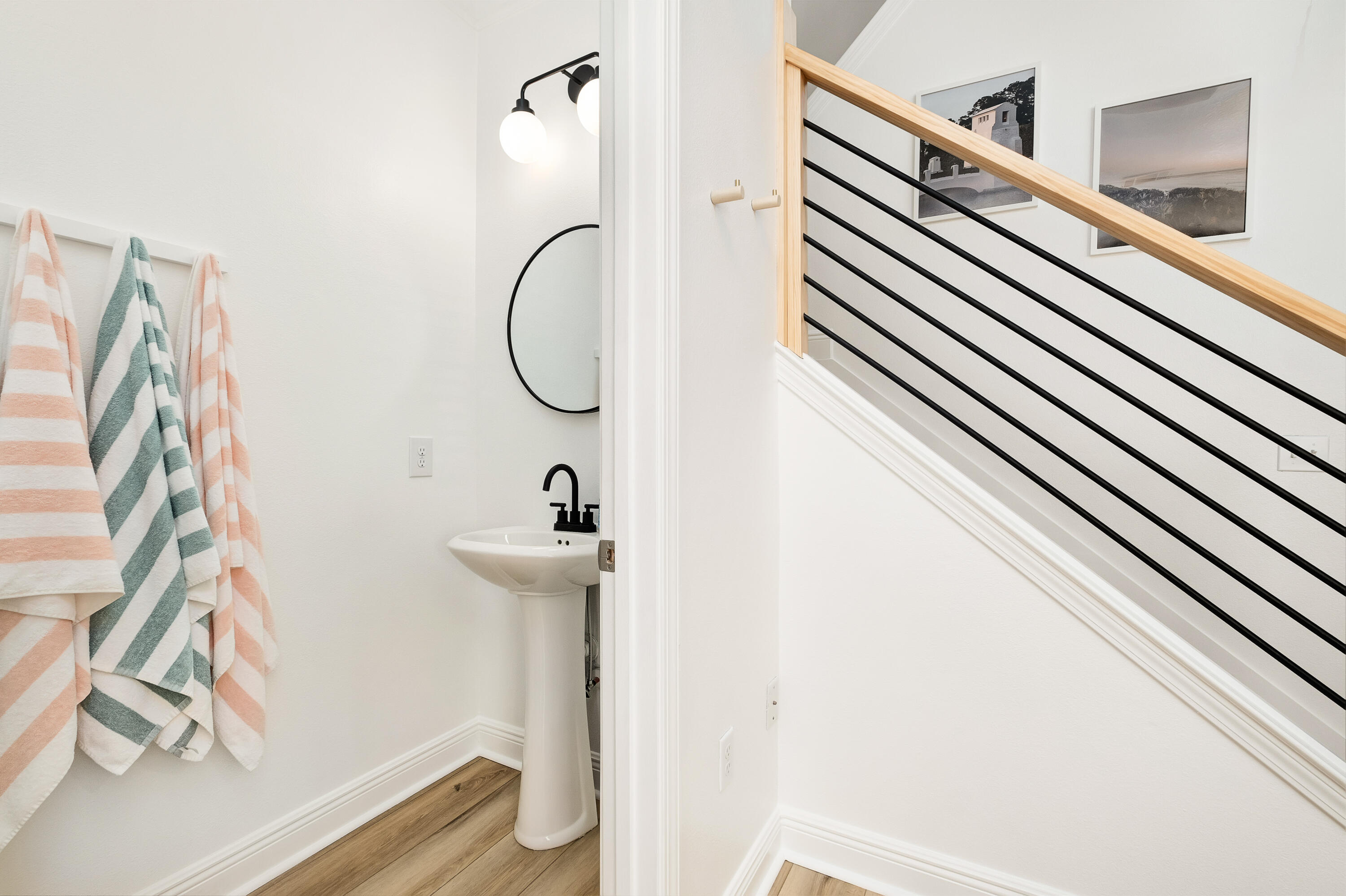 44 St Vincent Lane Inlet Beach, FL 32461 - Photo 19 of 45 a bathroom with a sink and a mirror