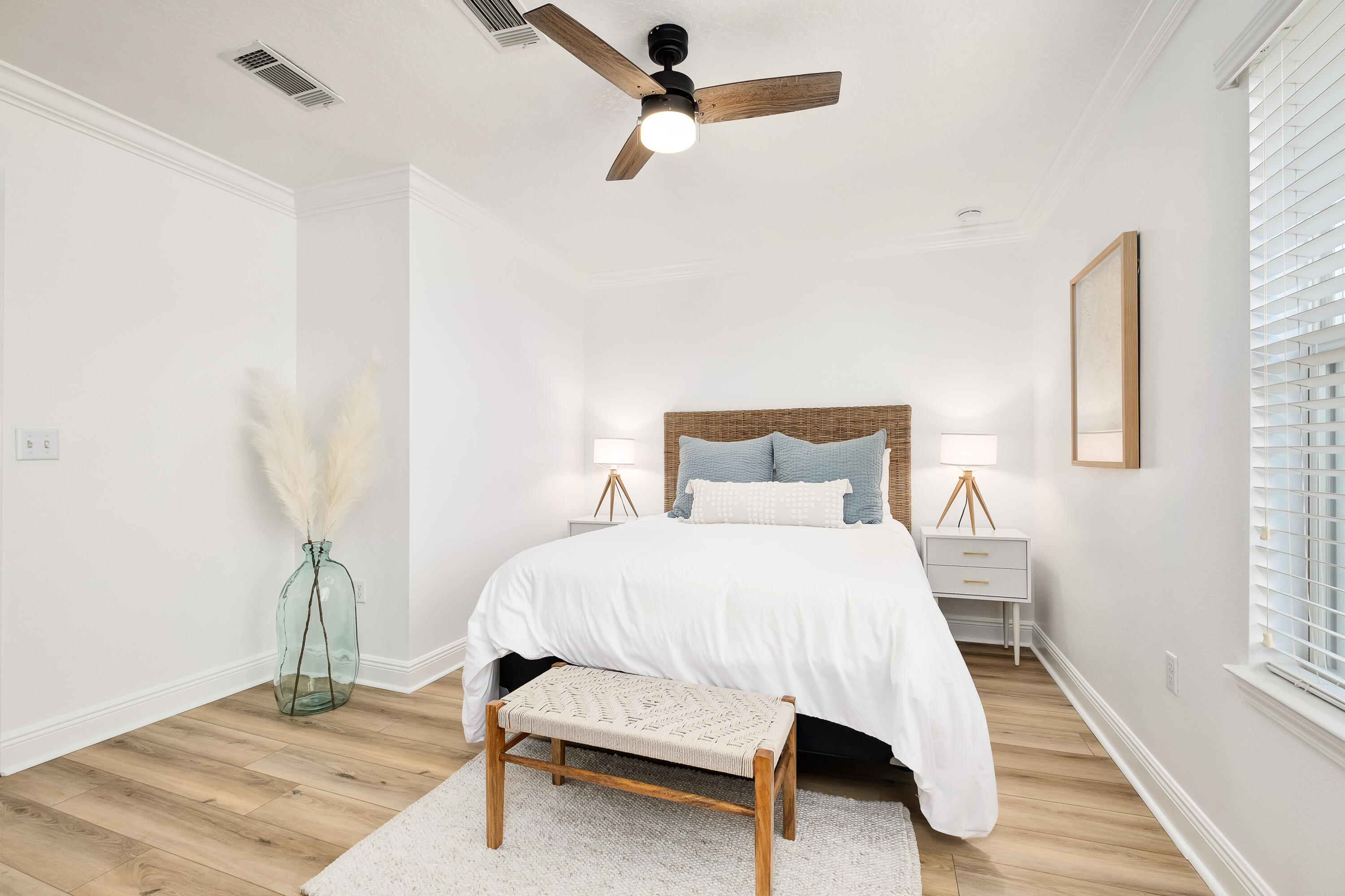 44 St Vincent Lane Inlet Beach, FL 32461 - Photo 22 of 45 a bedroom with a bed and a table