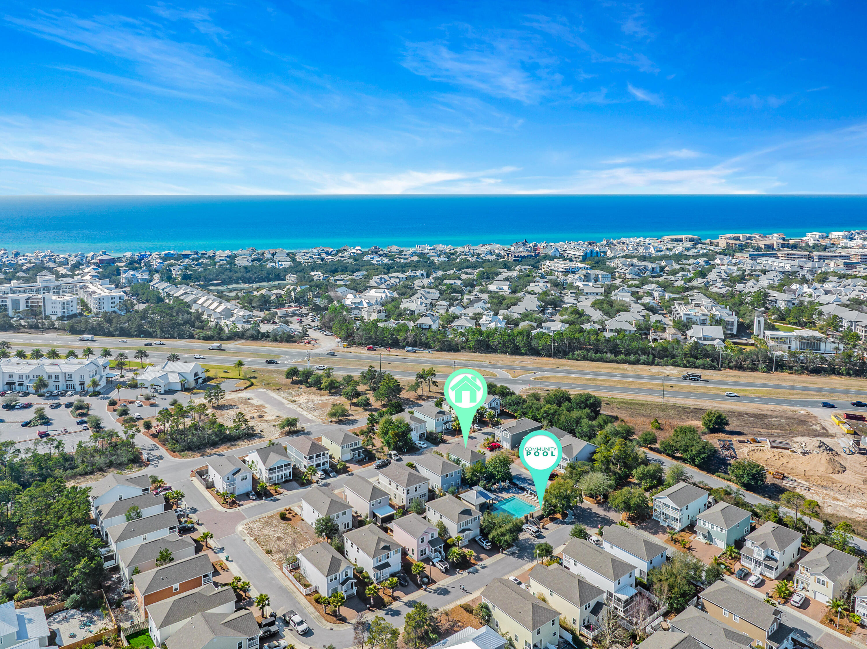 44 St Vincent Lane Inlet Beach, FL 32461 - Photo 41 of 45 an aerial view of a city