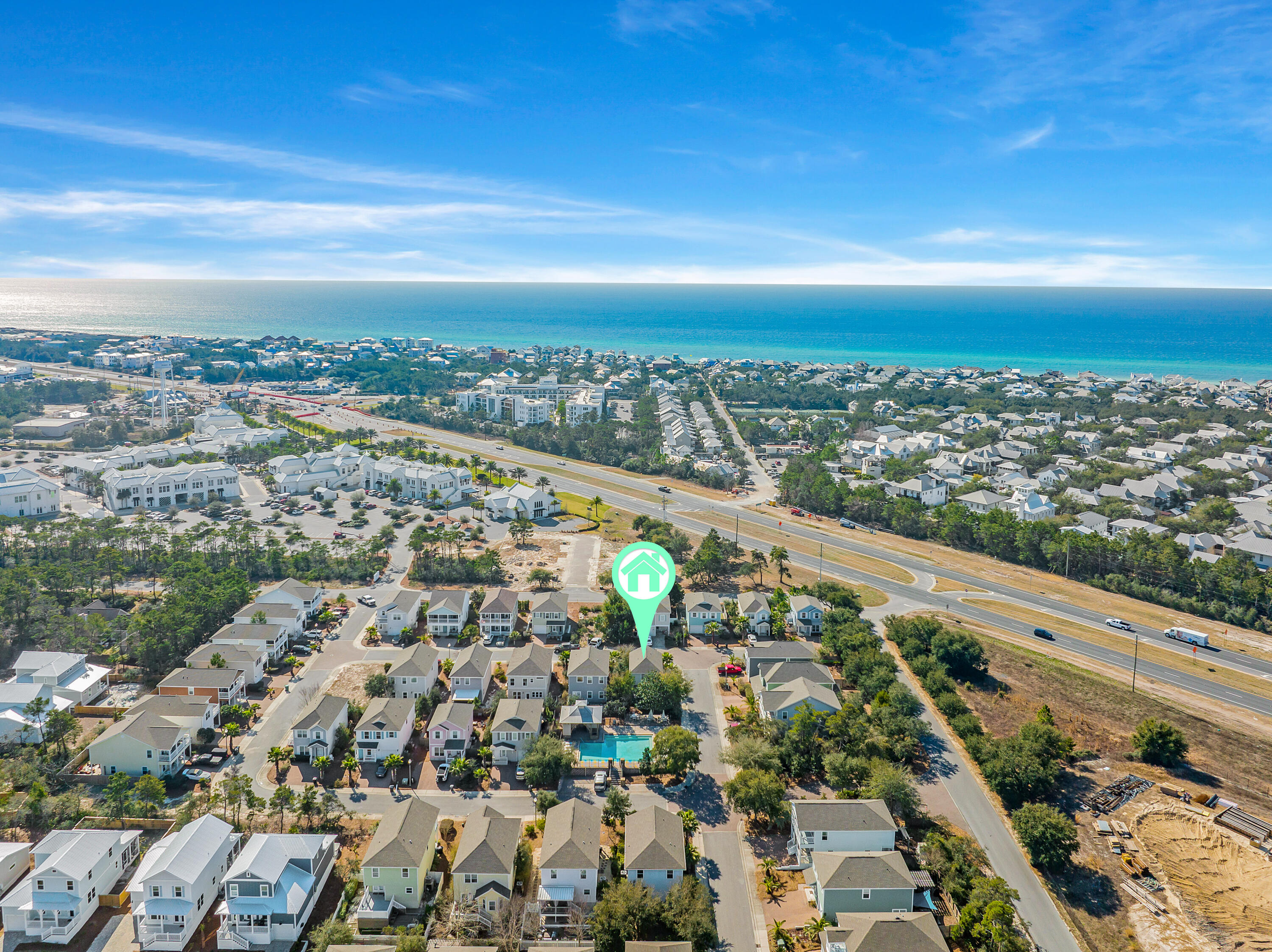 44 St Vincent Lane Inlet Beach, FL 32461 - Photo 42 of 45 an aerial view of a city