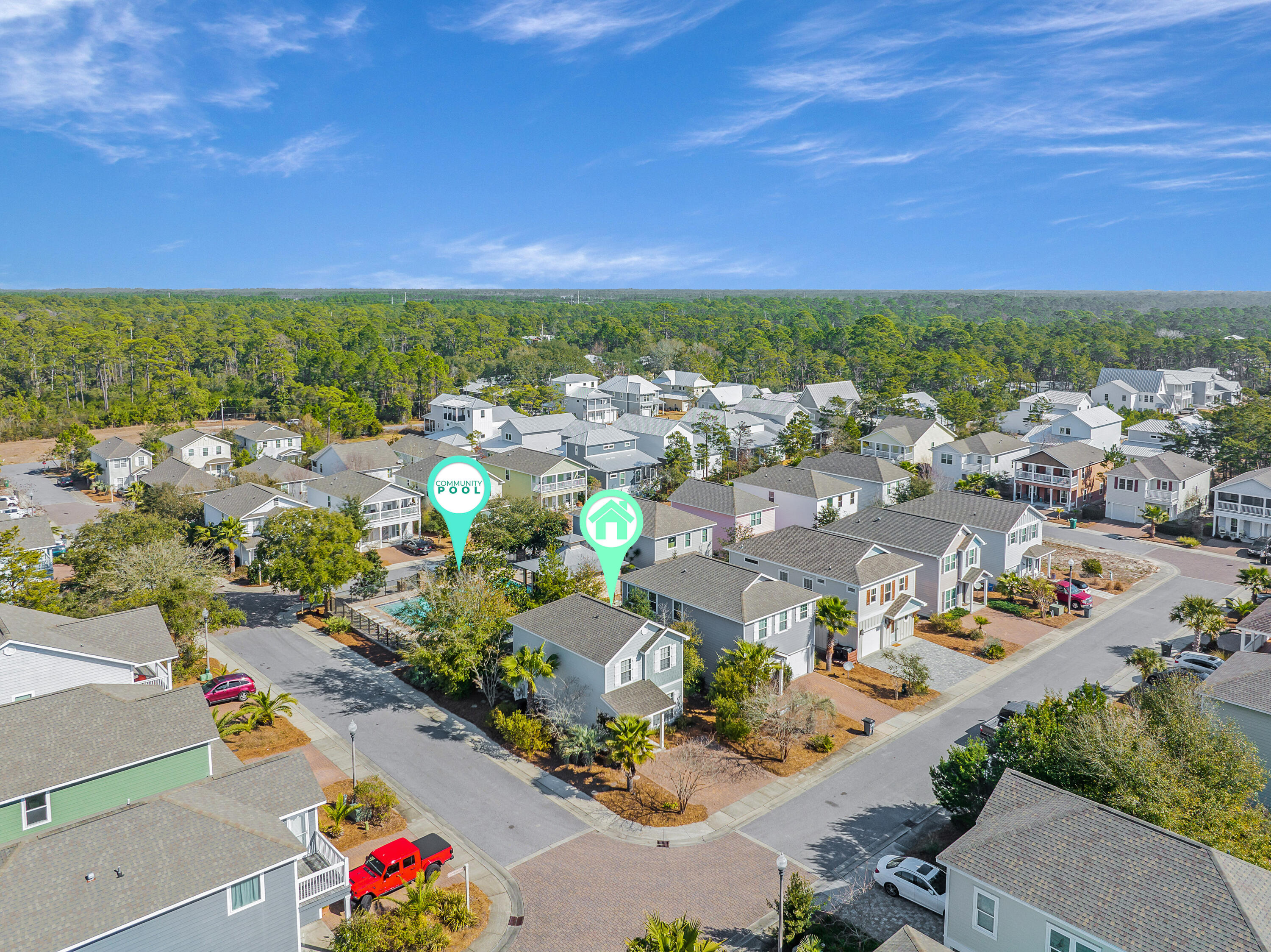44 St Vincent Lane Inlet Beach, FL 32461 - Photo 43 of 45 an aerial view of a city