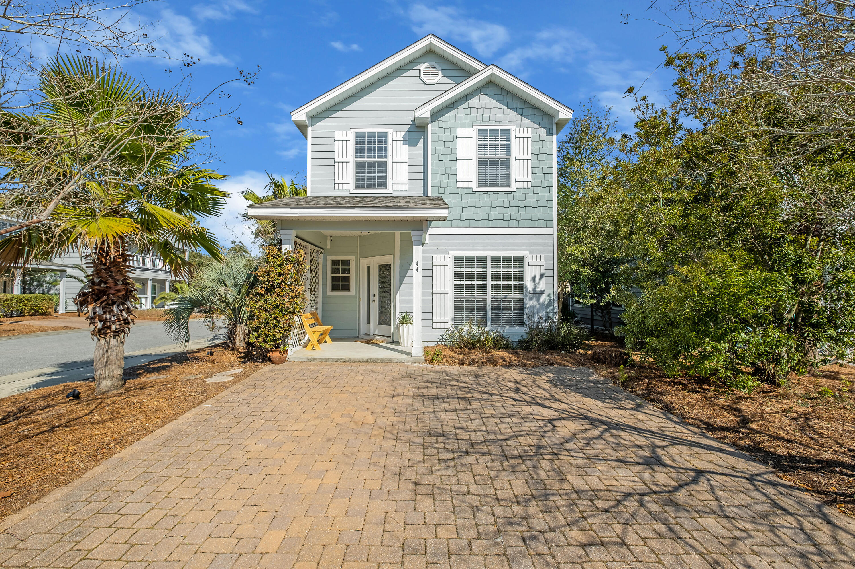 44 St Vincent Lane Inlet Beach, FL 32461 - Photo 45 of 45 a view of a house with a yard and potted plants