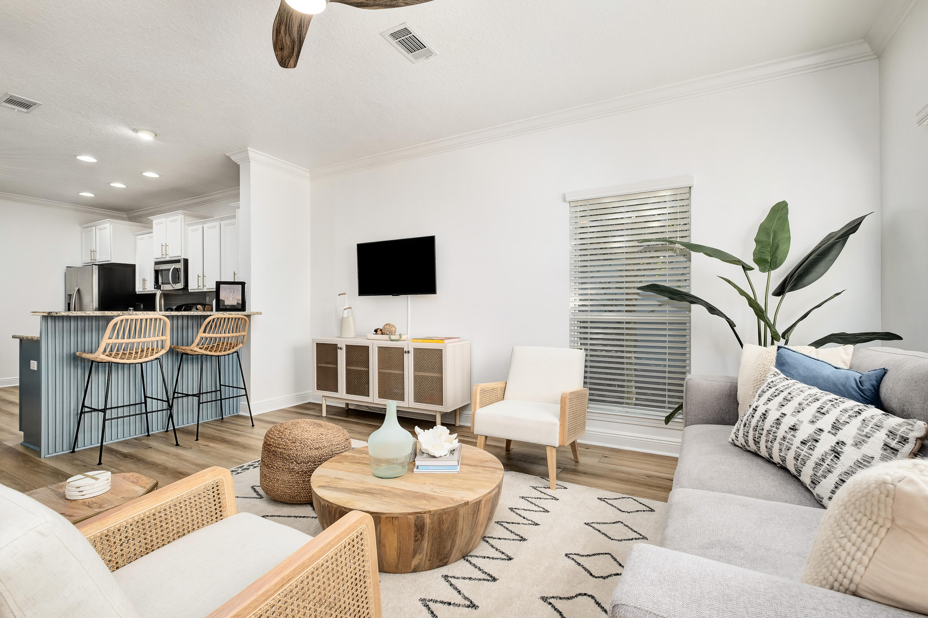 44 St Vincent Lane Inlet Beach, FL 32461 - Photo 9 of 45 a living room with furniture and a flat screen tv