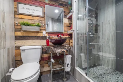 a view of an outdoor space with lounge chair and couch