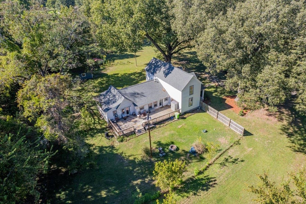 9301 Osborn Road Arlington, TN 38002 - Photo 29 of 31 an aerial view of a house with swimming pool and garden view
