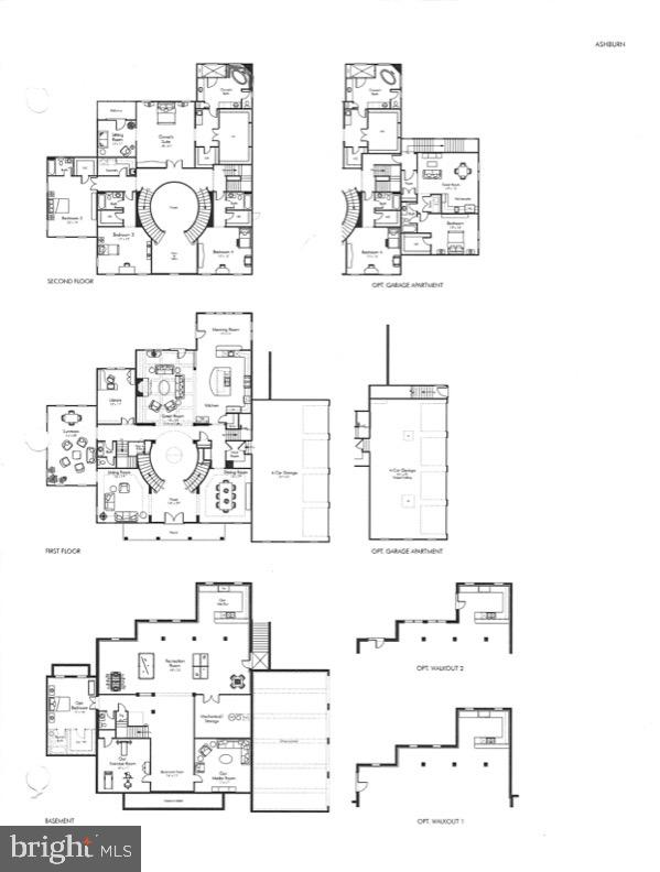 22011 Beaverdam Drive Ashburn, VA 20148 - Photo 106 of 106 Architectural blueprint of a modern residence.