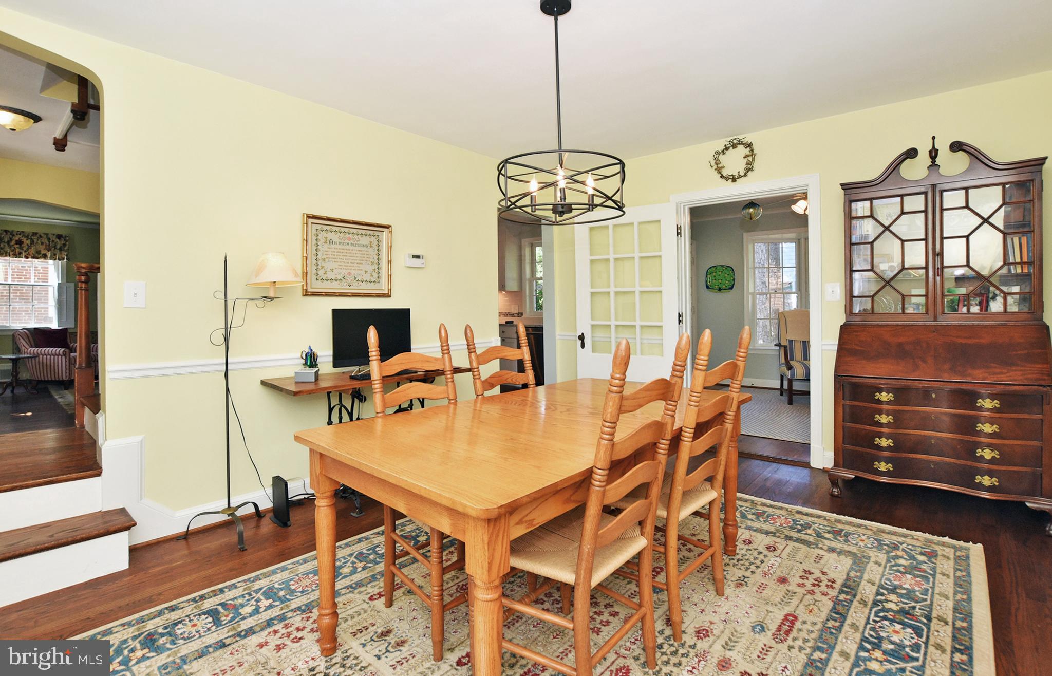 4515 Sleaford Road Bethesda, MD 20814 - Photo 17 of 47 Spacious Dining Room Opens to Kitchen & Den