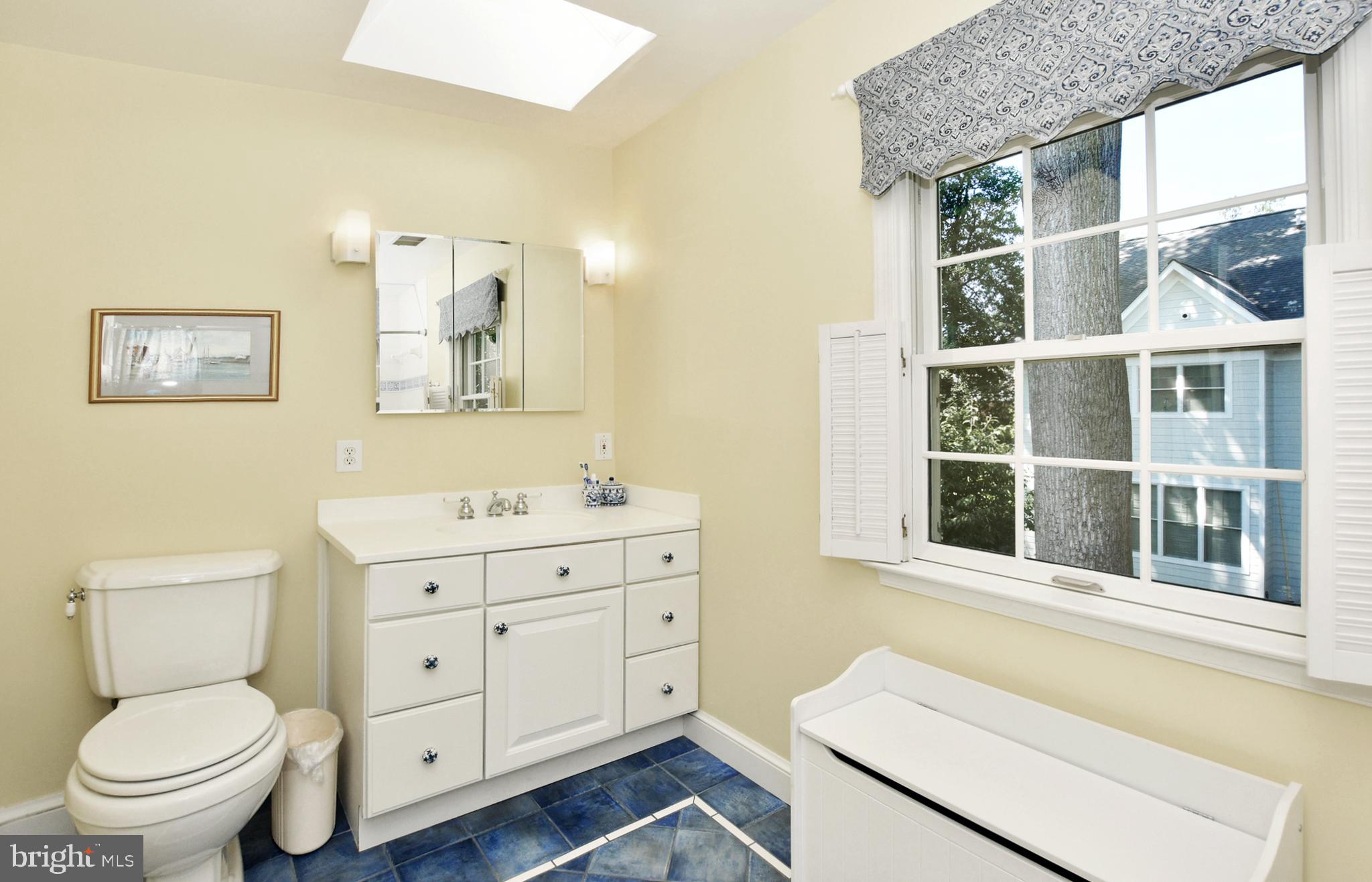 4515 Sleaford Road Bethesda, MD 20814 - Photo 25 of 47 Primary Bath has Skylight & Oversized Vanity