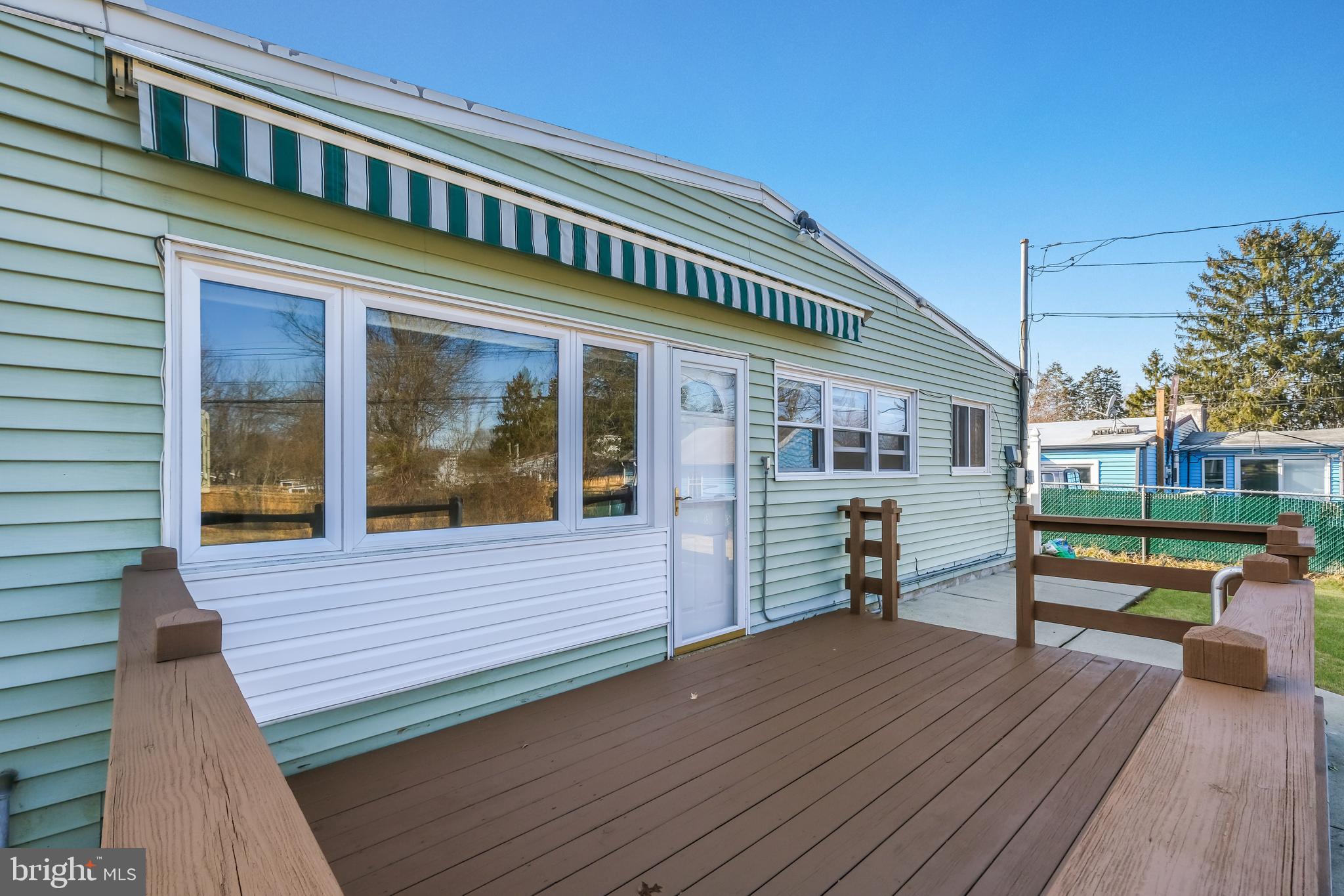 7 Greystone Road Ambler, PA 19002 - Photo 22 of 26 Rear Deck with Awning