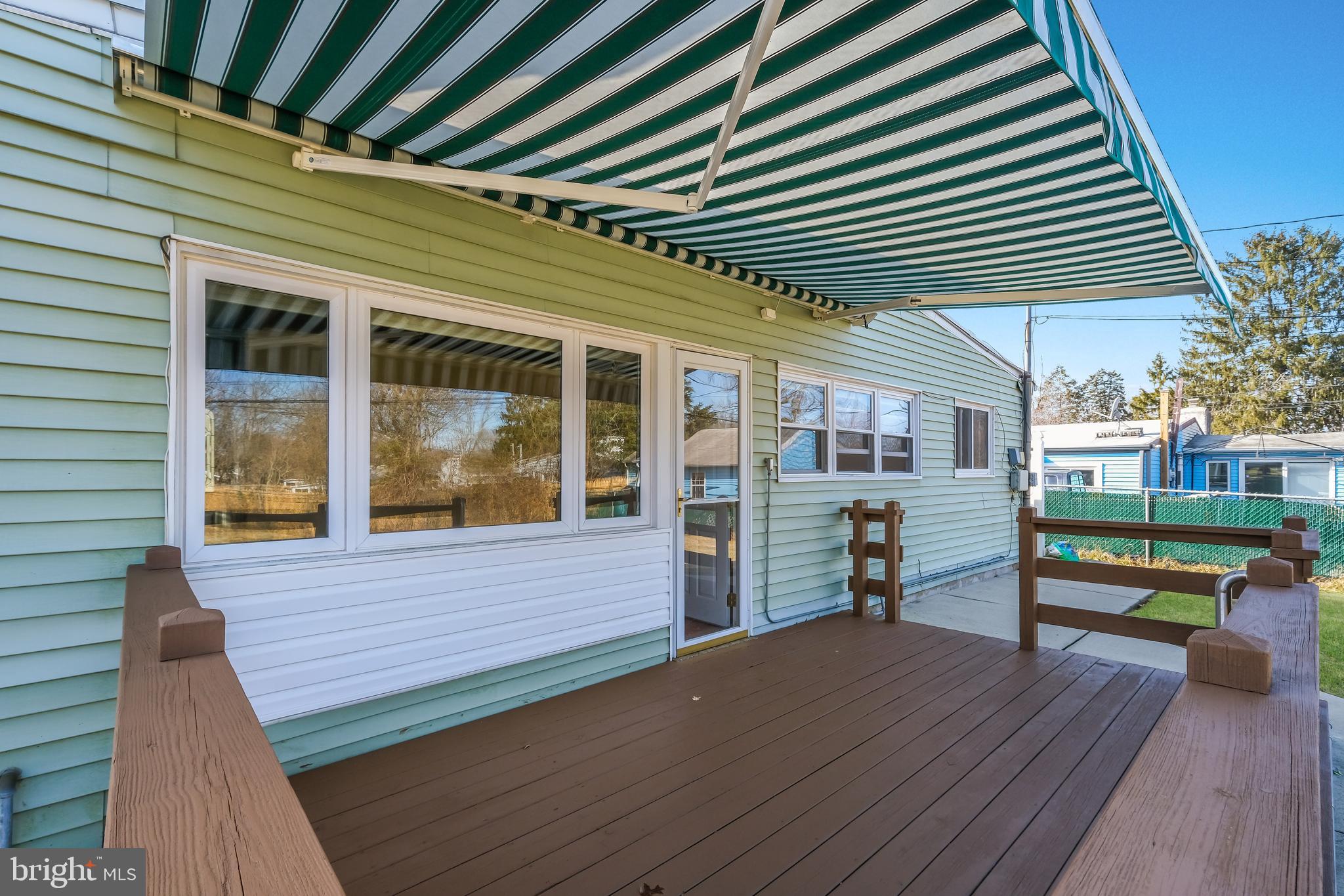 7 Greystone Road Ambler, PA 19002 - Photo 23 of 26 Rear Deck with Awning