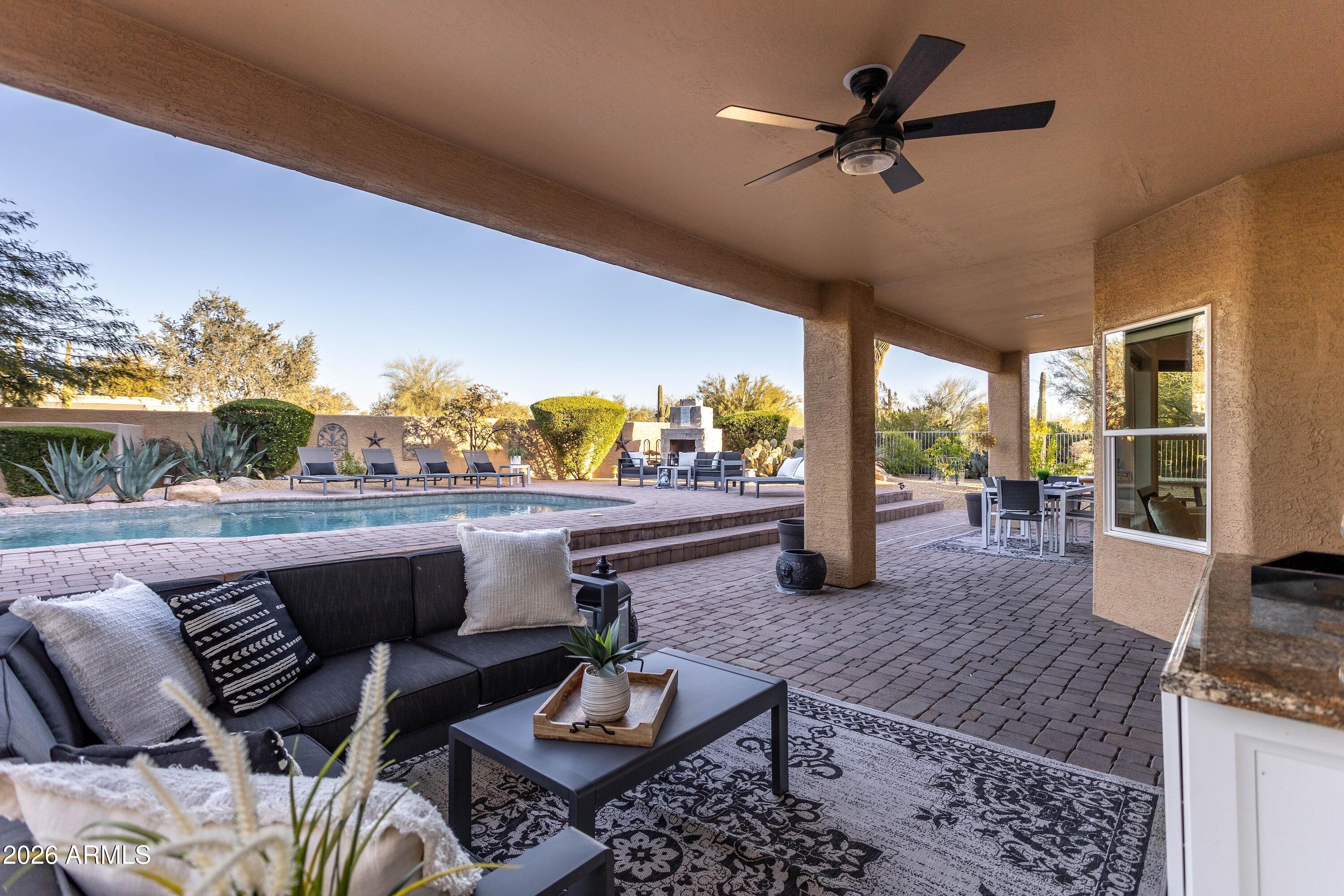 4727 East Rancho Caliente Drive Cave Creek, AZ 85331 - Photo 61 of 78 covered patio
