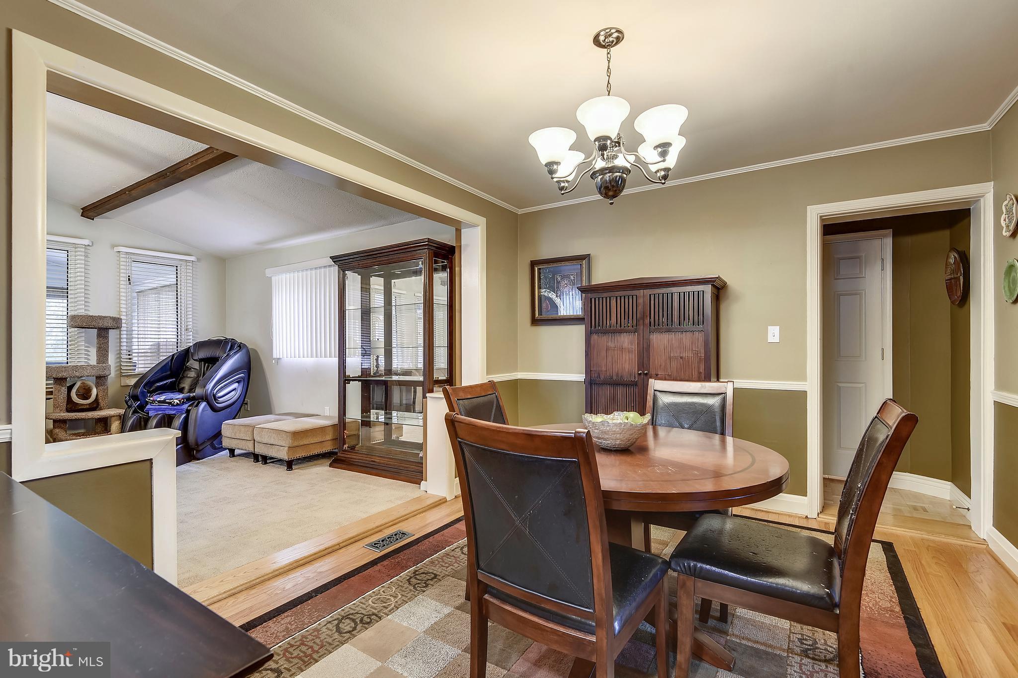 425 Kingwood Road Linthicum, MD 21090 - Photo 7 of 20 Dining Room Off Kitchen with Beautiful Hardwoods