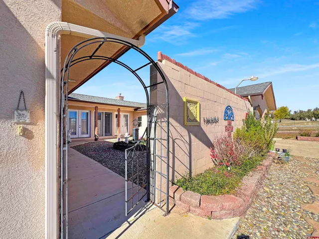 a house view with a outdoor space