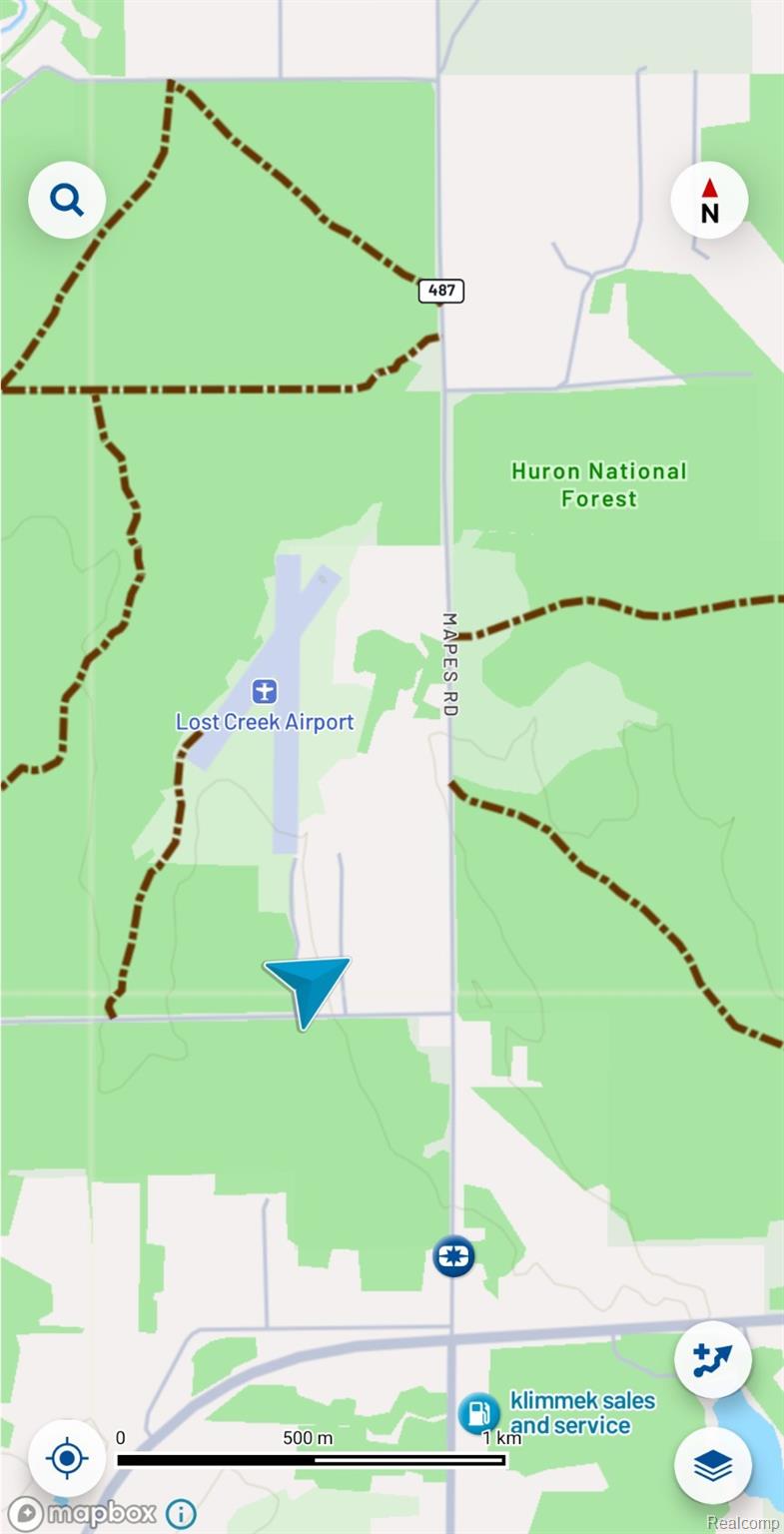 955 Aeronca Road Luzerne, MI 48636 - Photo 18 of 20 Map. Displaying geographic features and property locations