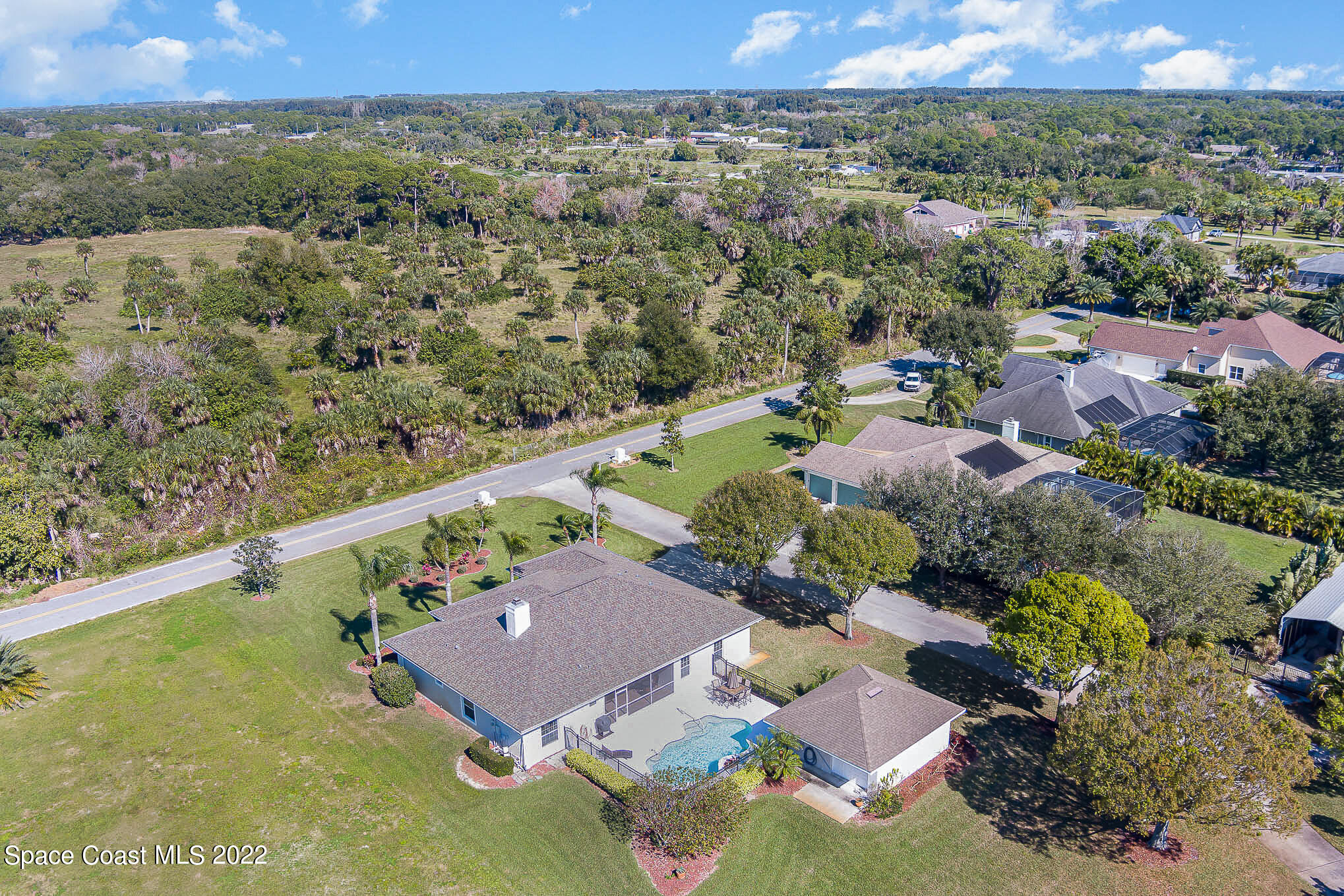 5562 Rising Star Lane Merritt Island, FL 32953 - Photo 24 of 25 Aerial 2