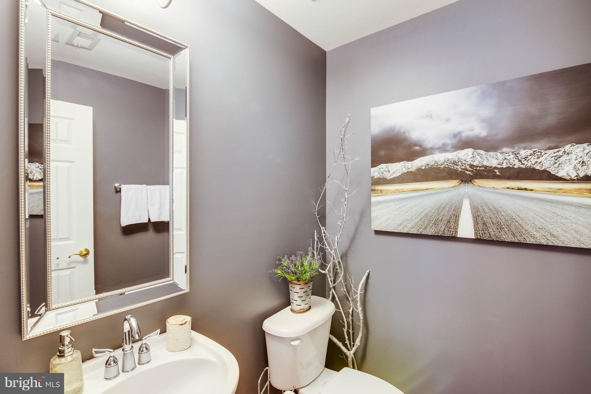 22960 Fanshaw Square Ashburn, VA 20148 - Photo 7 of 30 a bathroom with a toilet sink and mirror