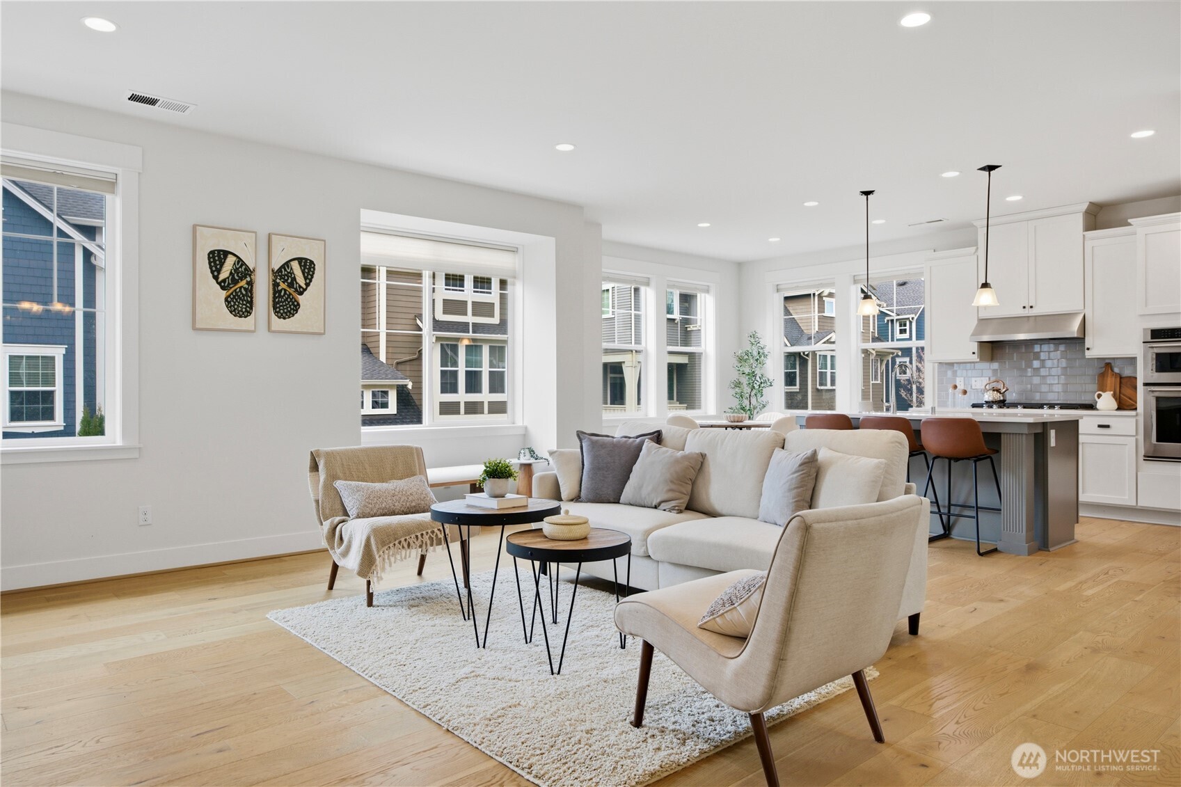 18615 46th Avenue Southeast Bothell, WA 98012 - Photo 15 of 37 a living room with fireplace furniture and a window