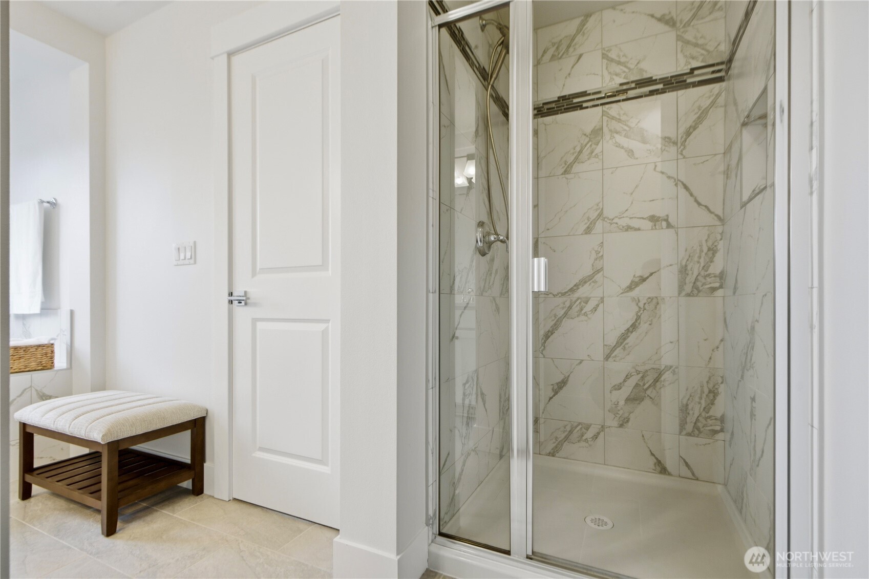 18615 46th Avenue Southeast Bothell, WA 98012 - Photo 24 of 37 a bathroom with a shower and a sink