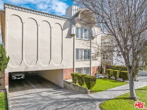 a building view with a outdoor space