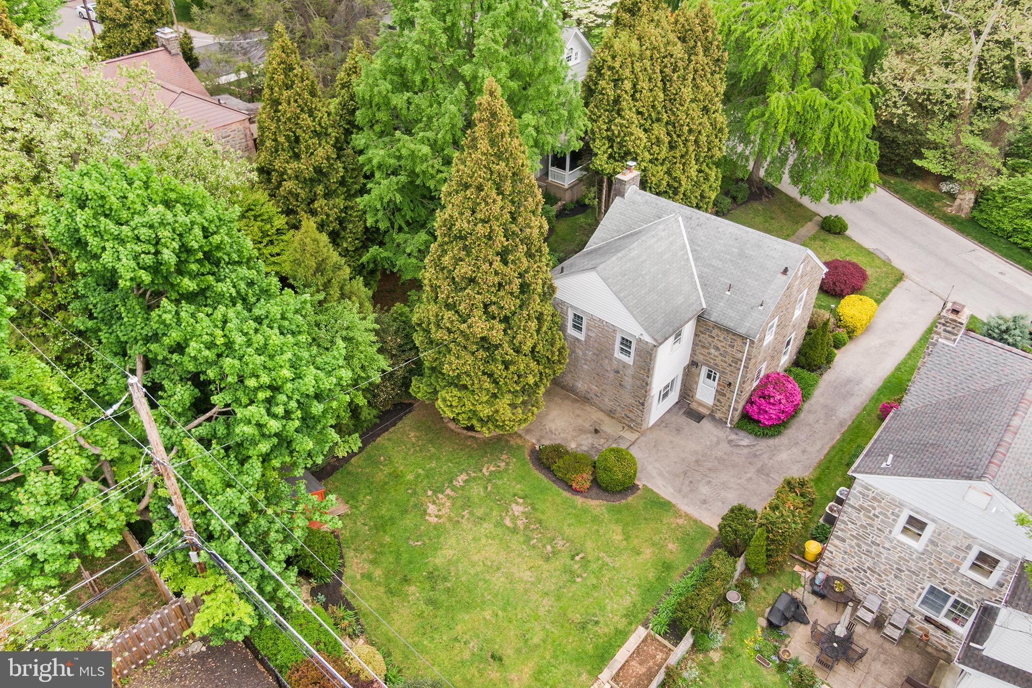 112 Rolling Road Bala Cynwyd, PA 19004 - Photo 34 of 39 an aerial view of a house with a yard