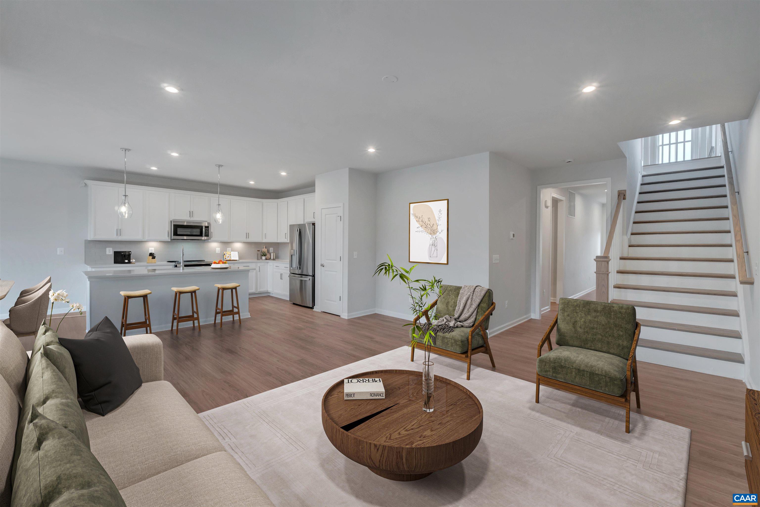 2981 Rambling Brk Lane Crozet, VA 22932 - Photo 22 of 37 a living room with furniture and a wooden floor