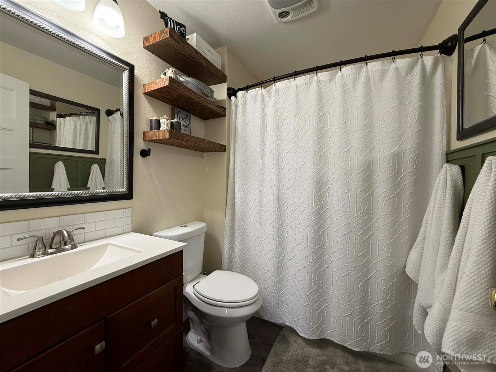 254 5th Street Morton, WA 98356 - Photo 18 of 23 a bathroom with a sink a toilet and shower