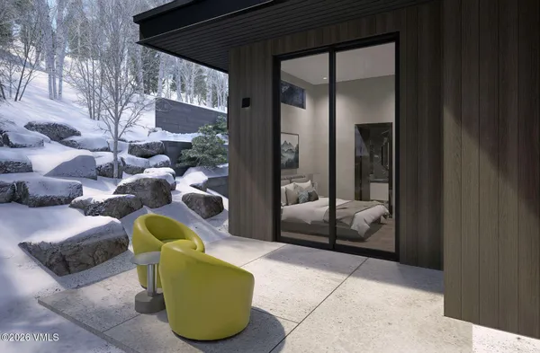 a bedroom with bed and window
