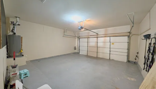 a view of a garage