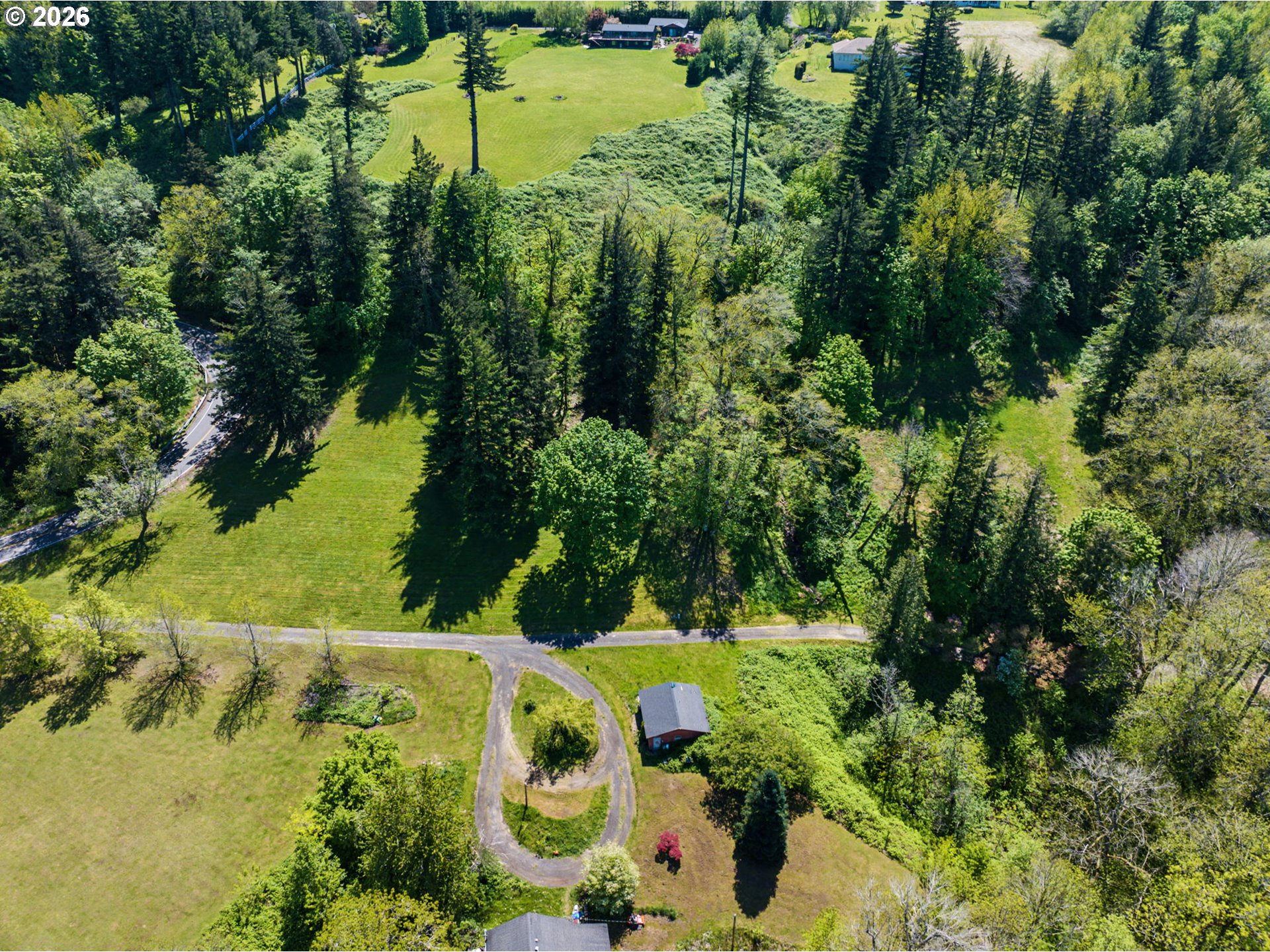 2445 Northeast Corbett Hill Road Corbett, OR 97019 - Photo 11 of 31 a view of a garden with plants