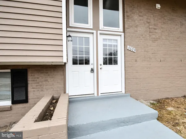 a view of front door of house