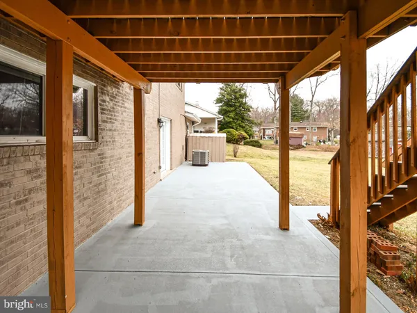 a view of a porch