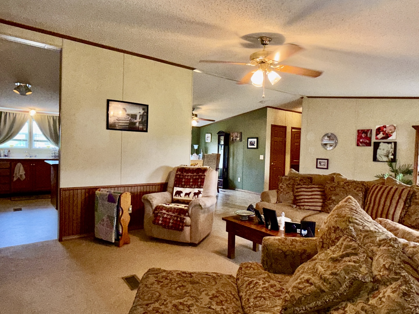 2025 Central Hill Road Grantsburg, IL 62943 - Photo 5 of 31 a living room with furniture and a flat screen tv