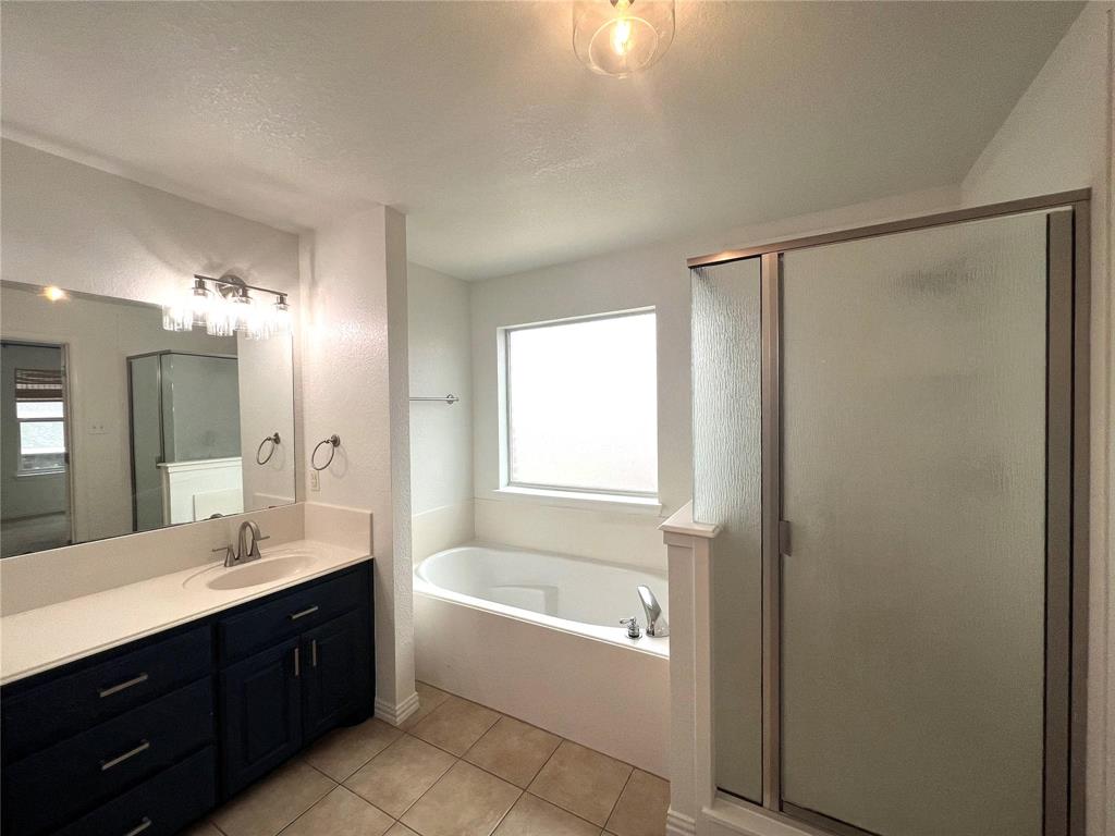 306 Howard Way Drive Aledo, TX 76008 - Photo 16 of 23 a bathroom with a tub sink shower and mirror