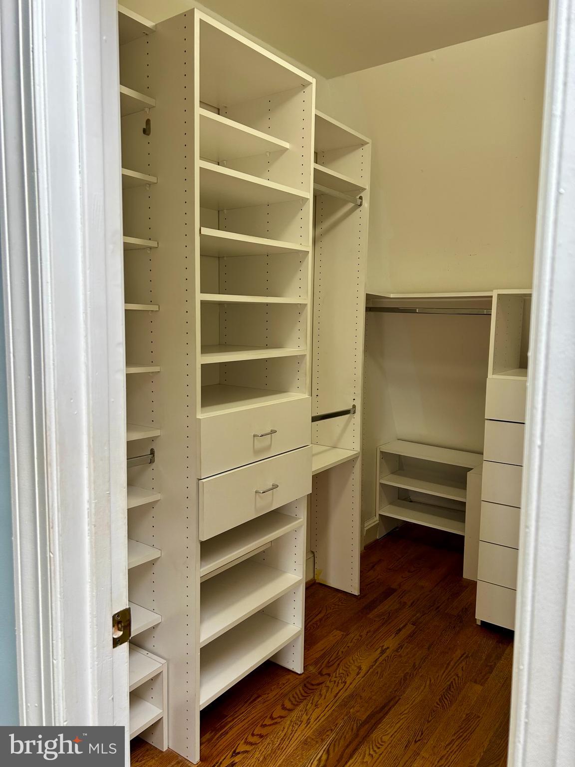 4416 Lingan Road Northwest Washington, DC 20007 - Photo 39 of 59 a view of walk in closet with empty racks