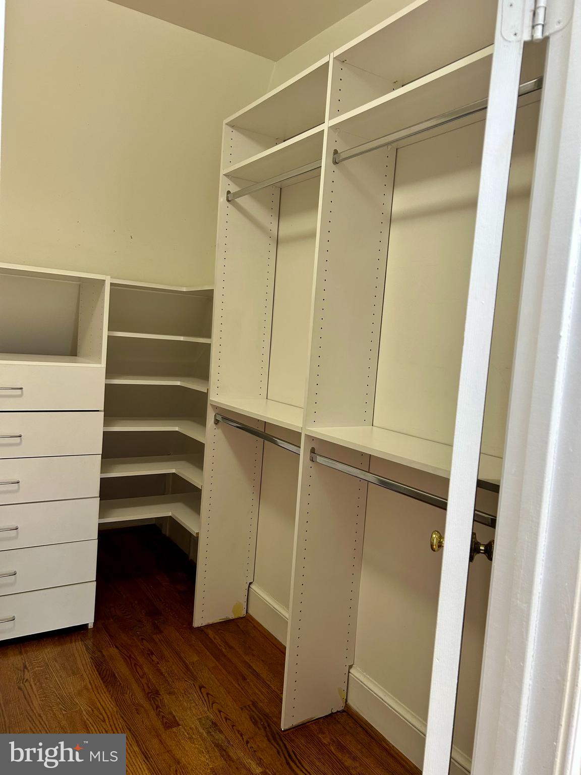 4416 Lingan Road Northwest Washington, DC 20007 - Photo 41 of 59 a view of walk in closet with empty racks