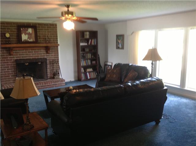 119 Biggs Road Cottontown, TN 37048 - Photo 3 of 19 Spacious family room with brick fireplace