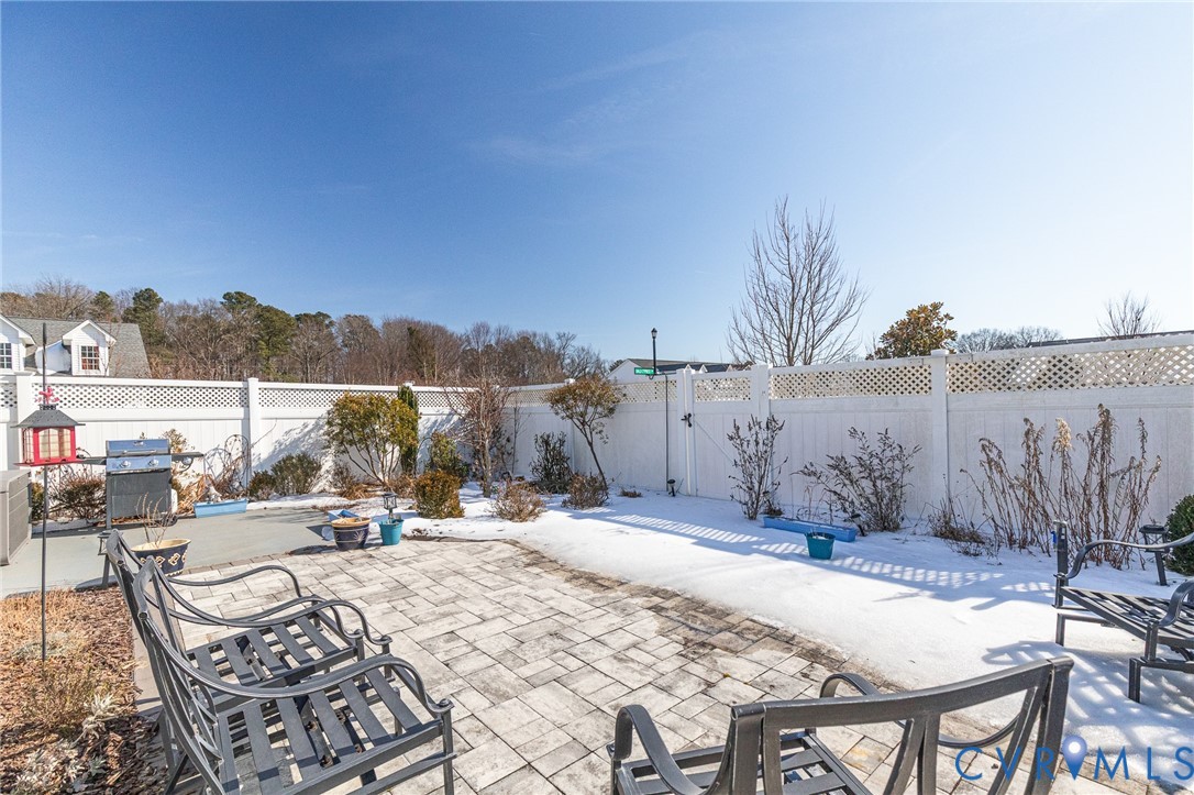 7401 Leaf Fall Way Mechanicsville, VA 23111 - Photo 35 of 48 a view of roof deck with patio and wooden fence