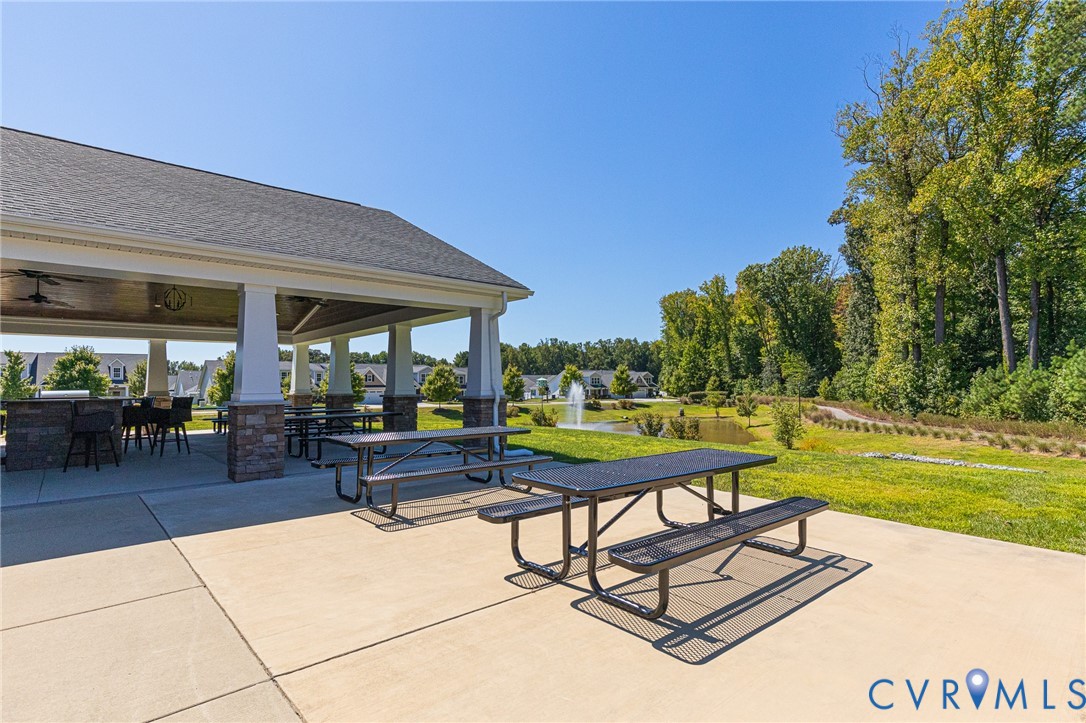 7401 Leaf Fall Way Mechanicsville, VA 23111 - Photo 46 of 48 a view of swimming pool with outdoor seating and plants
