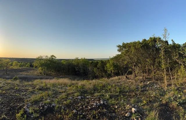 a view of a lake with houses