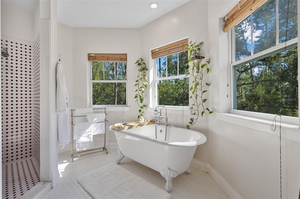37810 Boyd Road Myakka City, FL 34251 - Photo 43 of 98 a white bath tub sitting in a bathroom next to a window