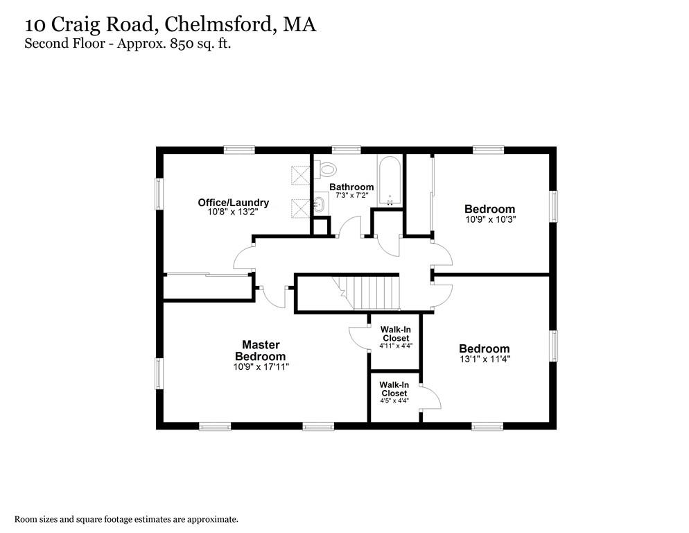 10 Craig Road Chelmsford, MA 01824 - Photo 34 of 34 a picture of a floor plan