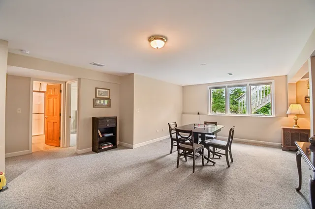 a view of an entryway with stairs