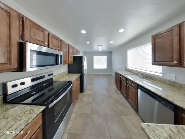 an empty room with an entryway