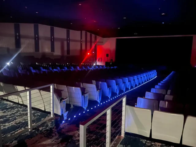 a view of a dining area with furniture